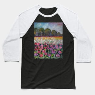 Wild Flower Meadow Baseball T-Shirt
